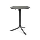 Nardi Flute Folding Table Base with Anthracite HPL Top - Complete Outdoor Table