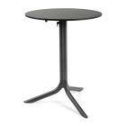 Nardi Flute Folding Table Base with Anthracite HPL Top - Complete Outdoor Table