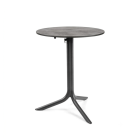 Nardi Flute Folding Table Base with Cement HPL Top - Complete Outdoor Table