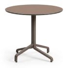 Nardi Frasca Maxi Table Base with Tobacco HPL Top - Complete Outdoor Table