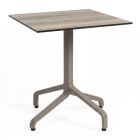 Nardi Frasca Mini Fix Table Base with Legno HPL Top - Complete Outdoor Table