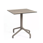 Nardi Frasca Mini Fix Table Base with Legno HPL Top - Complete Outdoor Table