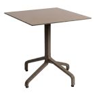 Nardi Frasca Mini Fix Table Base with Tobacco HPL Top - Complete Outdoor Table