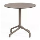 Nardi Frasca Mini Fix Table Base with Tortora HPL Top - Complete Outdoor Table