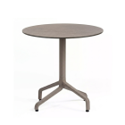 Nardi Frasca Mini Fix Table Base with Tortora HPL Top - Complete Outdoor Table