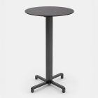 Nardi Ibisco High Bar Folding Table Base with Anthracite HPL Top - Complete Outdoor Bar Table