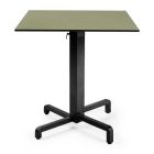 Nardi Ibisco Folding Table Base with Agave Green HPL Top - Complete Outdoor Table