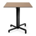 Nardi Ibisco Folding Table Base with Tobacco HPL Top - Complete Outdoor Table