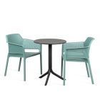 Nardi Step Table with Net Chair - 3 Piece Outdoor Dining Setting