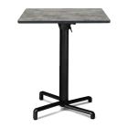 Nardi Scudo Folding Table Base with Cement HPL Top - Complete Outdoor Table