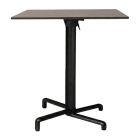 Nardi Scudo Folding Table Base with Corten HPL Top - Complete Outdoor Table