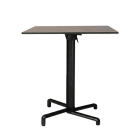 Nardi Scudo Folding Table Base with Corten HPL Top - Complete Outdoor Table