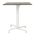 Nardi Scudo Folding Table Base with Legno HPL Top - Complete Outdoor Table