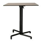 Nardi Scudo Folding Table Base with Tortora HPL Top - Complete Outdoor Table