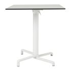 Nardi Scudo Folding Table Base with White HPL Top - Complete Outdoor Table