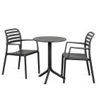 Nardi Step Table with Costa Armchair 3 Piece Outdoor Dining Setting