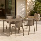 Nardi Tevere 147 Extendable Table with Bit Bistrot Chair - 5 Piece Resin Outdoor Dining Setting