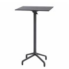 Nardi Frasca High Folding Bar Table Base with Anthracite HPL Top - Complete Outdoor Bar Table