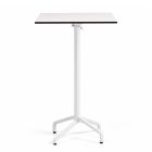 Nardi Frasca High Folding Bar Table Base with White HPL Top - Complete Outdoor Bar Table