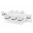 Nardi Net Relax 9 Piece Outdoor Dining Setting with Rio 210cm Extendable Dining Table