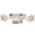 NOON Complete 6-Piece Outdoor Sofa Lounge Set - Mocha