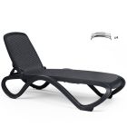 Nardi Omega Outdoor Resin Sun Loungers Anthracite Trama (Set of 4)