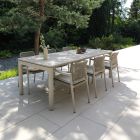 Pebl Tolo 7-Piece Ceramic Outdoor Dining Setting