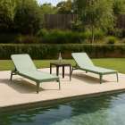 Nardi Plano 3 Piece Sun Lounge Outdoor Setting with Net 40 Table