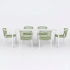 Nardi Rio Dining Table with Lago Rope Armchairs 7-11 Piece Dining Set