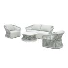 Roma 4 Piece Outdoor Rope Lounge Set