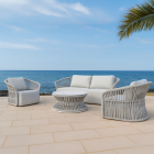Roma 4 Piece Outdoor Rope Lounge Set