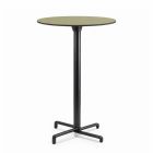 Nardi Scudo High Bar Folding Table Base with Agave HPL Top - Complete Outdoor Bar Table