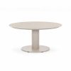 BLOO Tube 150cm Round Low Outdoor Dining Table - Mocha