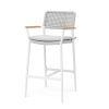 Halston Rope-Teak Outdoor Bar Stool