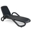 Nardi Alfa Outdoor Resin Sun Lounger Anthracite Trama