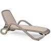 Nardi Alfa Outdoor Resin Sun Lounger Tortora/Tortora