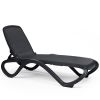 Nardi Omega Anthracite Trama Outdoor Resin Sun Lounger
