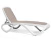 Nardi Omega Outdoor Resin Sun Lounger White Frame