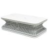 Roma Rectangular Rope Outdoor Coffee Table-Light Grey