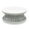 Roma Round Rope Outdoor Coffee Table-Light Grey
