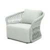 Roma Rope Single Sofa-Light Grey