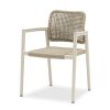 Pebl Tolo Aluminium Outdoor Armchair-Mocha