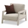 Pebl Tolo Single Seat Sofa Chair with Cushions-Mocha