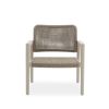 Tolo Aluminium Outdoor Lounge Chair with Cushion-Mocha