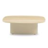 Pebl Wave 100 x 85cm Outdoor Coffee Table - Mocha