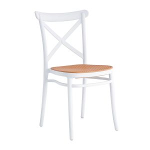 Outdoor Resin Cross Back Chair