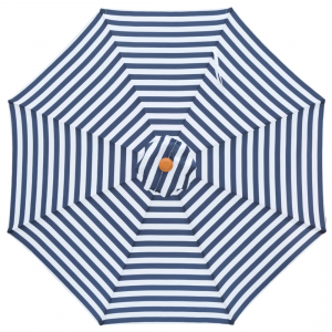 Billy Fresh Bahamas 3M Navy And White Octagonal Outdoor Umbrella With 'Timber Look