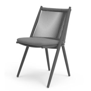 Bahza Rope Outdoor Dining Chair - 1 x Left Ex Showroom 