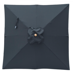 Billy Fresh Black Square Timber Outdoor Umbrella - 2X2M