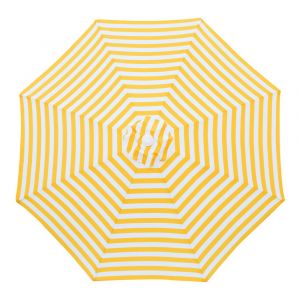Billy Fresh Capri Yellow & White Outdoor Aluminium Umbrella - 3M Diameter